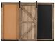 A & B Home Brown Chalkboard and Magnet Message Board-2