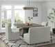 Elements International Jemma Beige Dining Bench-5
