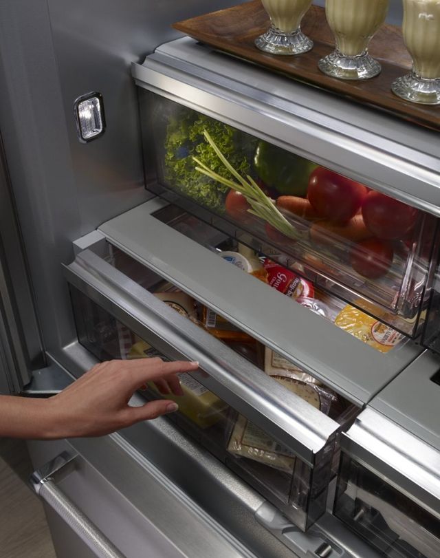 KitchenAid® 42 in. 24.2 Cu. Ft. Stainless Steel Built In Counter Depth French Door Refrigerator-6