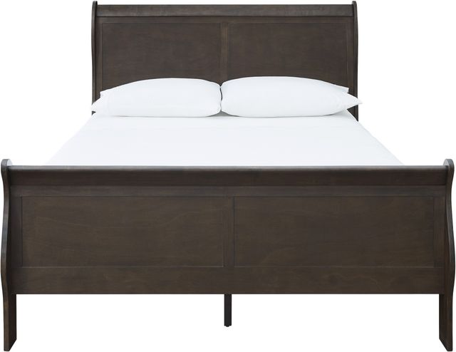 Signature Design by Ashley® Leewarden Dark Brown Queen Sleigh Bed-1