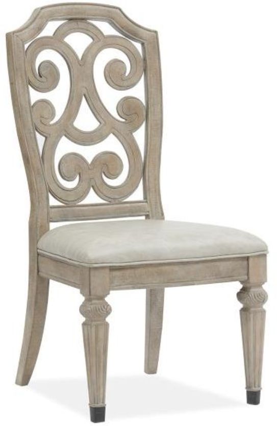 Magnussen Home® Marisol Fawn Dining Side Chair with Upholstered Seat-0