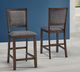 A-America® Chesney Falcon Brown/Gray Upholstered Counter Stool-1