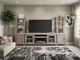 Sunny Designs™ Vivian Light Gray/Wheat 74" Media Console-1