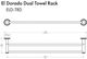 ZLINE El Dorado Polished Gold Double Towel Bar-1