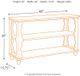 Signature Design by Ashley® Alwyndale Brown Console Sofa Table with Antique White Accent -2