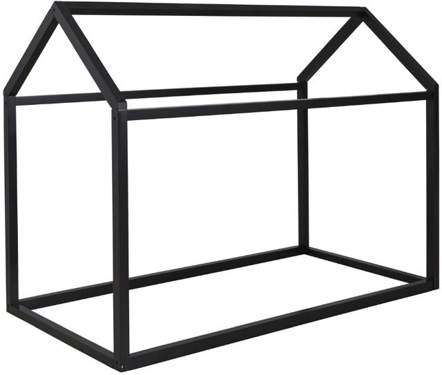 Signature Design by Ashley® Flannibrook Black Twin House Bed Frame-1