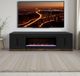 Legends Home Nora Seal Skin/Whiskey 94" Fireplace TV Console-1