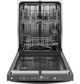 GE® ENERGY STAR® 24" Fingerprint Resistant Black Slate Top Control Built In Dishwasher-3