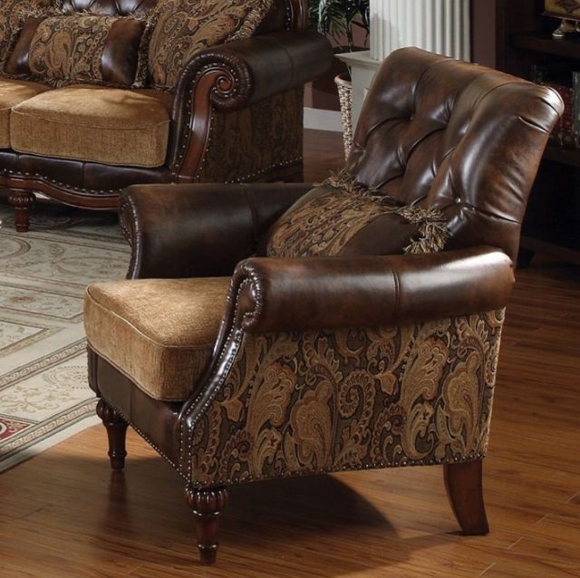 ACME Furniture Dreena Brown/Cherry Chair-3