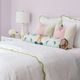 Laura Park Designs Green/White Cotton Scalloped King Duvet Cover-1
