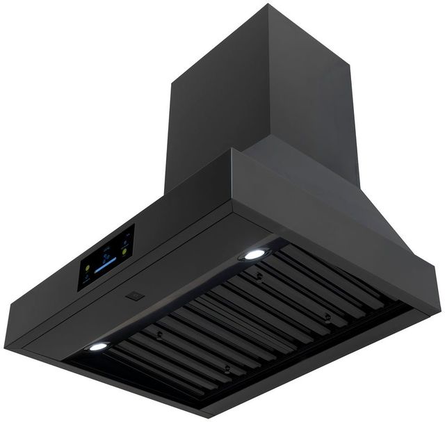 Induction Hardware 30" Black Stainless Steel Wall Mounted Range Hood-2