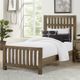 Vaughan-Bassett Cottage Too Saddle Grey Youth Twin Slat Footboard-0