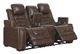 Signature Design by Ashley® Game Zone Bark Power Reclining Loveseat with Console-0