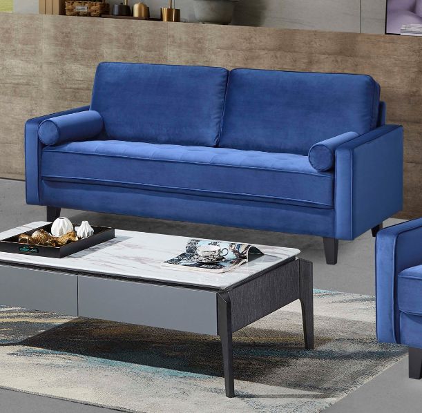 Mazin Furniture Toulouse Blue Sofa-1