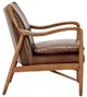 Classic Home Kiannah Barrel Brown Accent Chair-4