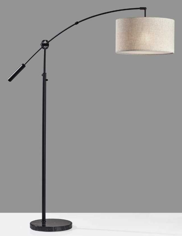 Adesso® Adler Black Arc Floor Lamp-3