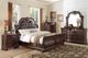 Homelegance® Cavalier Brown/Dark Cherry California King Sleigh Bed-1
