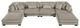 Homelegance® Traverse 6-Piece Taupe Modular Sectional with 2-Ottoman-1