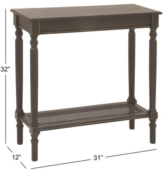 Deco Marche Black 32" Console Table-2