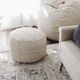 CordaRoy's® Ivory Pouf Footstool-2