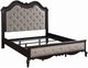 ACME Furniture Chelmsford Antique Black/Beige California King Panel Bed-0