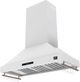 FORNO® Venezia Alta Qualita 48" White Wall Mounted Range Hood with Antique Brass Accessories, Touch Controls and Baffle Filters-1