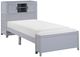Homelegance® Sloane Gray Twin Youth Bookcase Platform Bed with Hidden Desk, Stool and Storage Bench-0