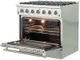 FORNO® Galiano 36" Stainless Steel Pro Style Gas Range-3