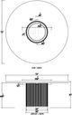 Elizabeth Ann Home Franklin White 72'' Round Dining Table-1