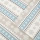 Olliix by Woolrich Blue Snowflake Queen Flannel Cotton Sheet Set-1