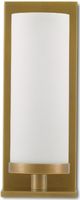 Currey & Company Bagno Bournemouth Antique Brass/Opaque White Wall Sconce-2