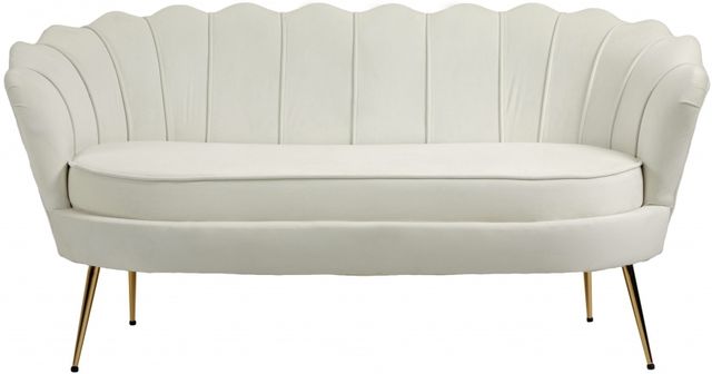 Meridian Furniture Gardenia Cream Loveseat-0