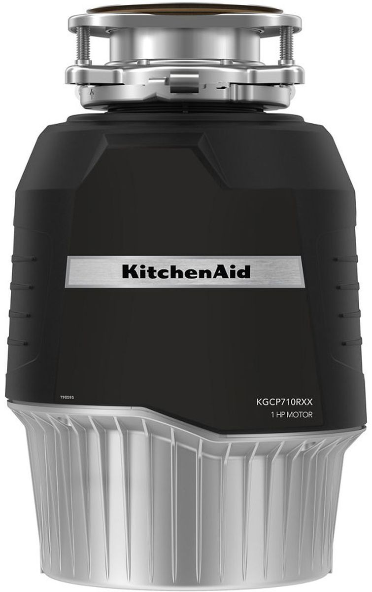 KitchenAid 1 HP Continuous Feed Black Garbage Disposal