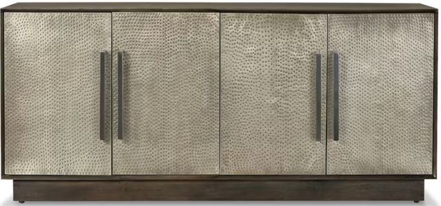 Bassett® Furniture Macon Natural Golden Brown/Nickel Entertainment Credenza-1