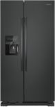 Amana® 33" 21.41 Cu. Ft. Black Side-By-Side Refrigerator-0