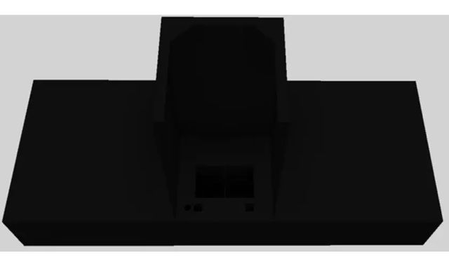 Vent-A-Hood® 54" Black Contemporary Wall Mounted Range Hood-2