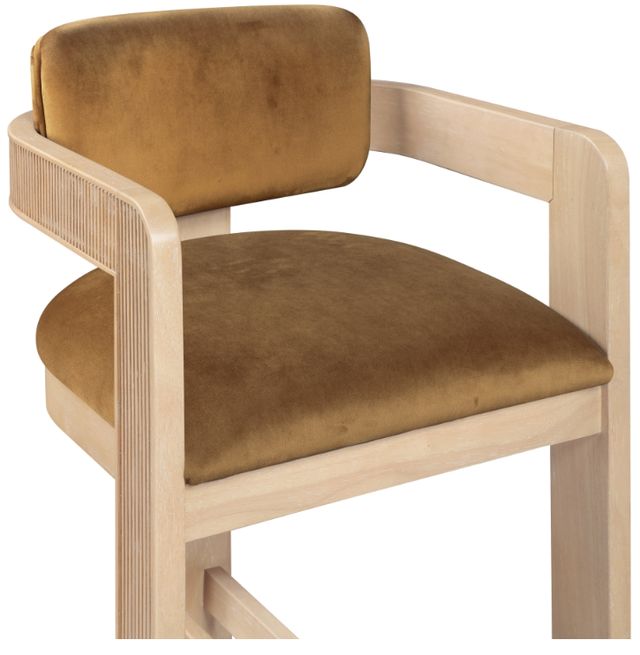 Meridian Furniture Sacha Saddle/Natural Upholstered Counter Stool-4