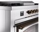 Ilve® Nostalgie II Noblesse 60'' Stainless Steel Pro Style Dual Fuel Range with Burnished Trim-4
