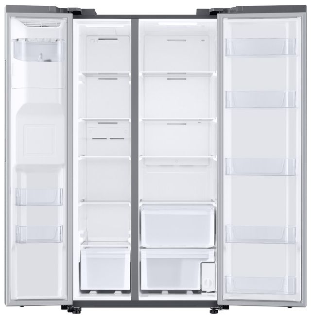 Samsung 36 in. 27.4 Cu. Ft. Fingerprint Resistant Stainless Steel Side-by-Side Refrigerator-2