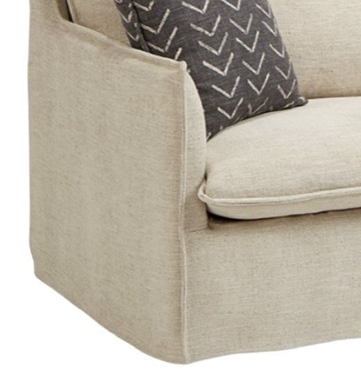 Four Seasons Customizable Luna 2-Seat 37'' Slipcovered Sofa-1