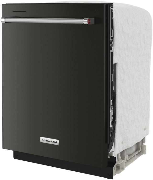 KitchenAid® 24" PrintShield™ Black Stainless Steel Top Control Built In Dishwasher-4