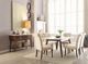 ACME Furniture Gasha White Top Dining Table with Walnut Base-1
