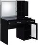 Coaster® Flora 2-Piece Black High Gloss Vanity Set with LED Mirror-5