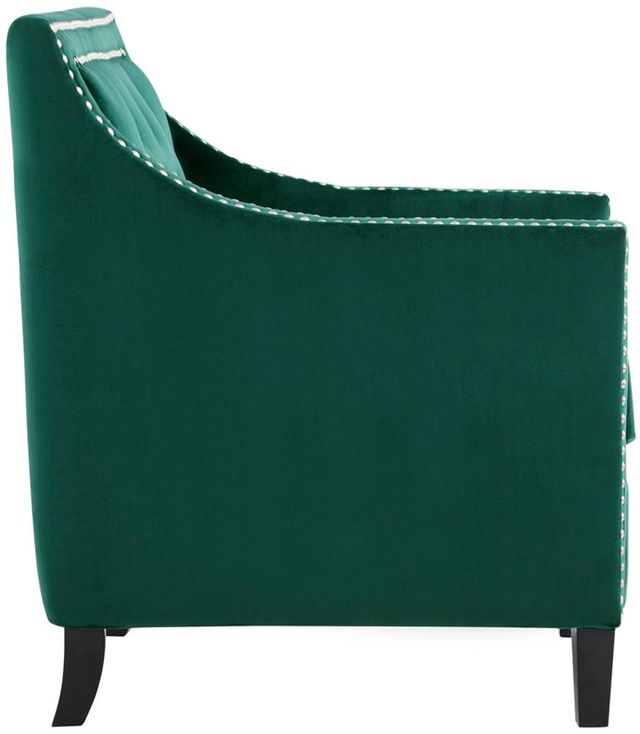 Mazin Furniture Grazioso Forest Green Upholstered Accent Chair-2