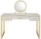 ACME Furniture Myles Antique White Vanity Set with Champagne Base-1