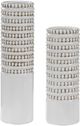Uttermost® Angelou 2-Piece White Glaze Vase Set-0