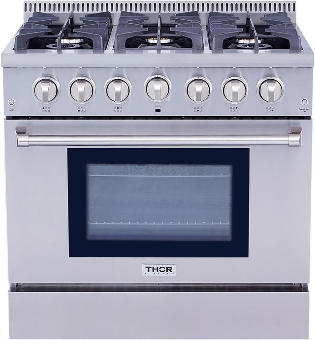 Thor Kitchen® 4 Piece Stainless Steel Gas Kitchen Package-3