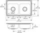 Elkay Lustertone® Classic Lustrous Satin 29" x 18" x 6" 3-Hole Equal Double Bowl Drop-In ADA Sink-1