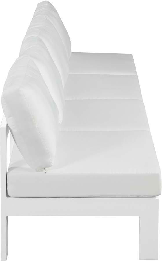 Meridian Furniture Nizuc 4-Piece White Outdoor Patio Modular Sofa-2