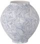 Currey & Company Blue Zag Blue/White Medium Vase-0
